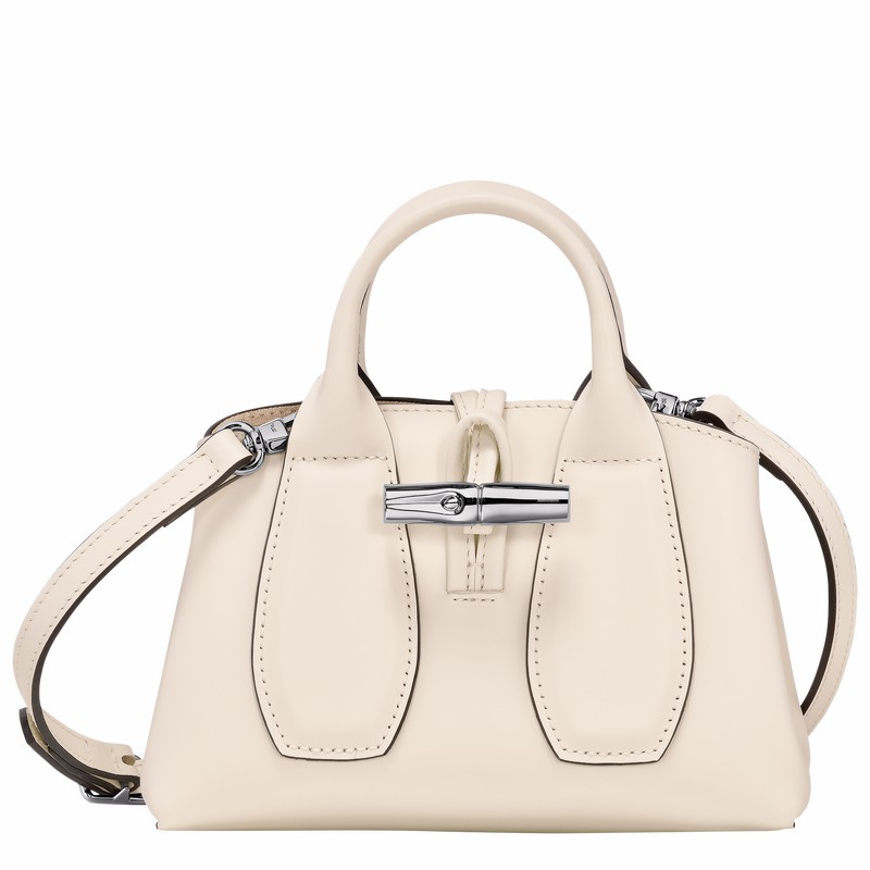 Longchamp Le Roseau XS Handtas Dames Wit Uitverkoop | 10057HCL037