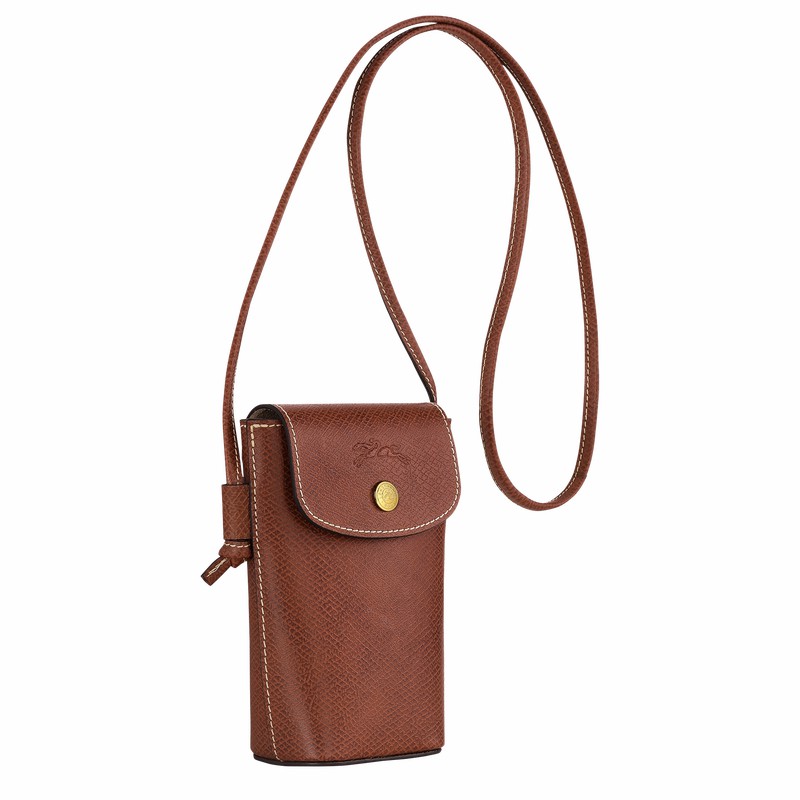 Longchamp ÉPURE Hoesje Dames Bruin Uitverkoop | 34193HYZ035