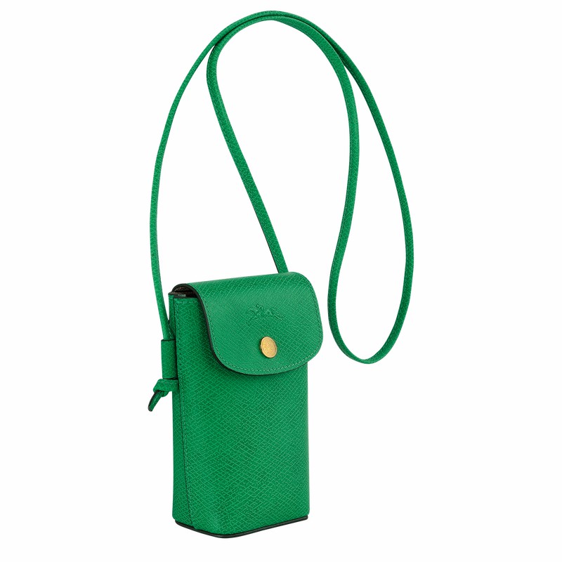 Longchamp ÉPURE Hoesje Dames Groen Uitverkoop | 34193HYZ129