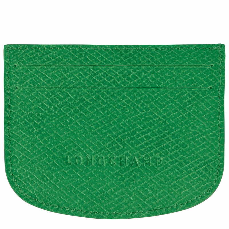 Longchamp ÉPURE Pasjeshouder Dames Groen Uitverkoop | 30031HYZ129