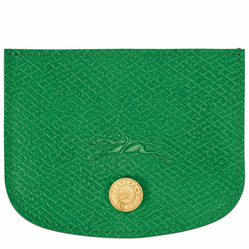 Longchamp ÉPURE Pasjeshouder Dames Groen Uitverkoop | 30031HYZ129