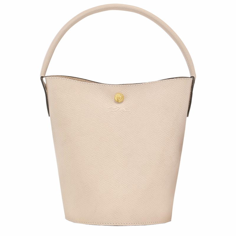 Longchamp ÉPURE S Buckettas Dames Wit Uitverkoop | 10161HYZ555