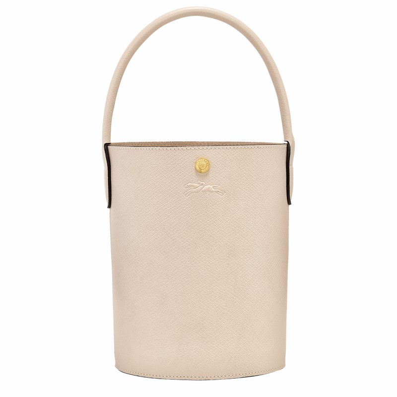 Longchamp ÉPURE S Buckettas Dames Wit Uitverkoop | 10161HYZ555