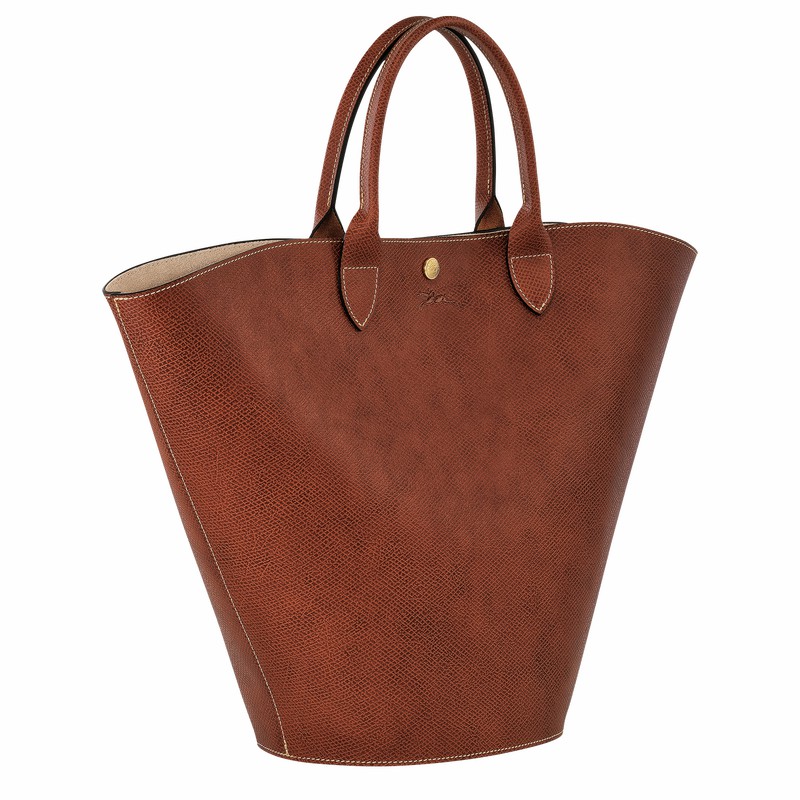 Longchamp ÉPURE XL Tote Tassen Dames Bruin Uitverkoop | 10260HYZ035