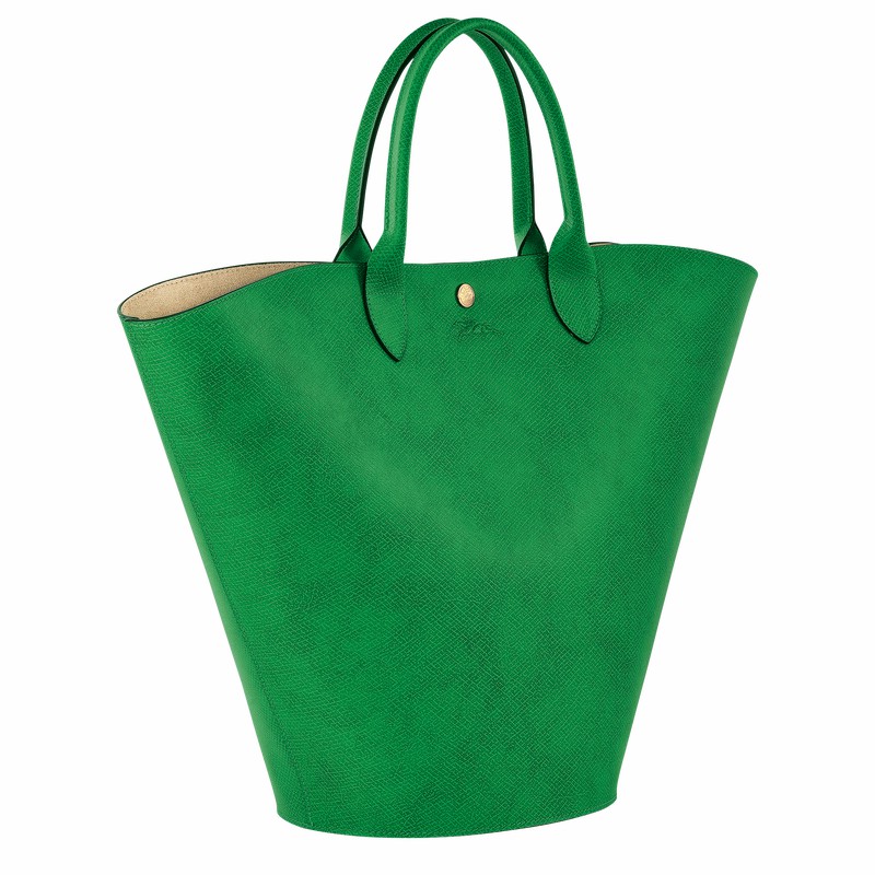 Longchamp ÉPURE XL Tote Tassen Dames Groen Uitverkoop | 10260HYZ129