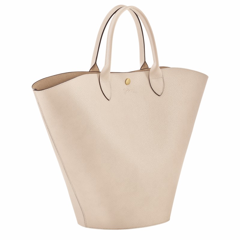 Longchamp ÉPURE XL Tote Tassen Dames Wit Uitverkoop | 10260HYZ555