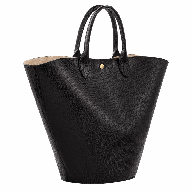 Longchamp ÉPURE XL Tote Tassen Dames Zwart Uitverkoop | 10260HYZ001