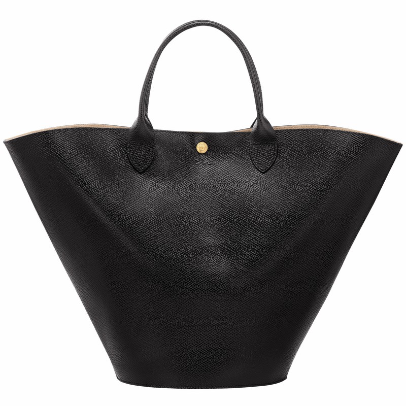 Longchamp ÉPURE XL Tote Tassen Dames Zwart Uitverkoop | 10260HYZ001