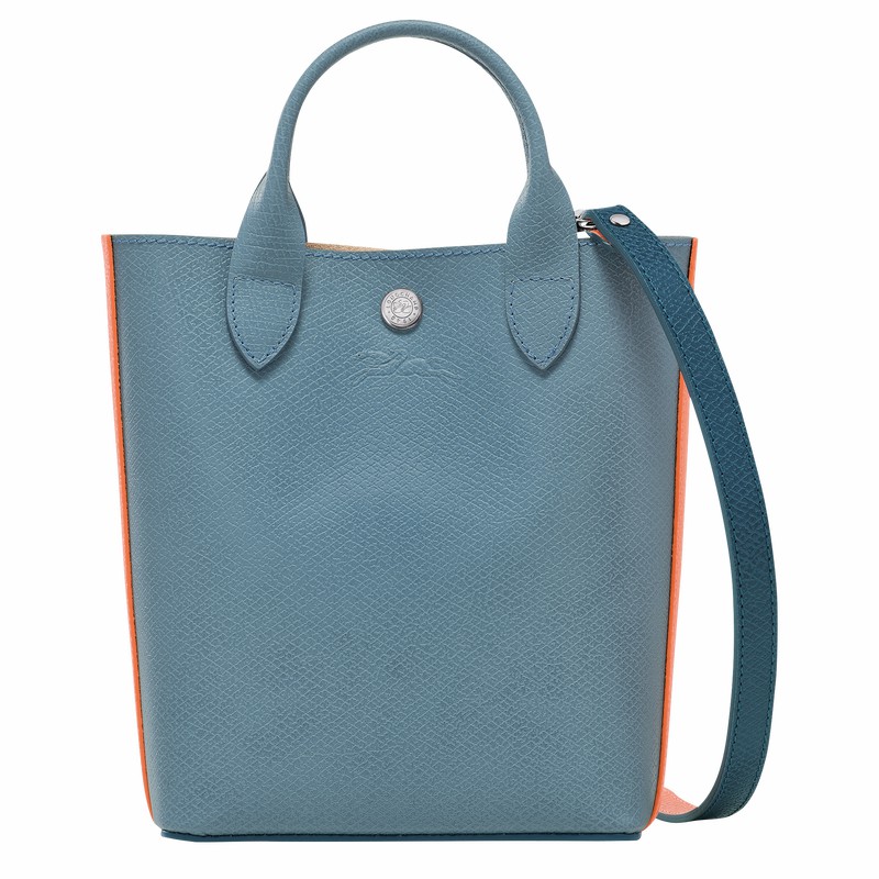 Longchamp ÉPURE XS Tote Tassen Dames Blauw Uitverkoop | 10269HFH427