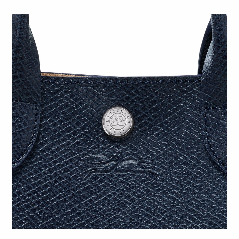 Longchamp ÉPURE XS Tote Tassen Dames Donkerblauw Uitverkoop | 10269HFH006