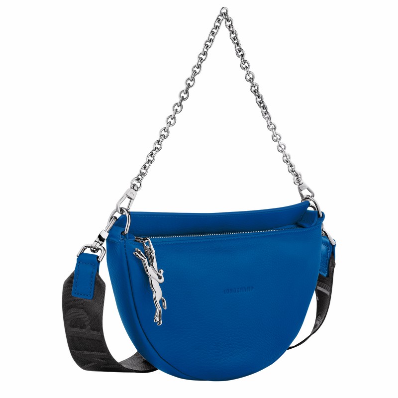 Longchamp Smile S Crossbodytassen Dames Blauw Uitverkoop | 10224HDSI17